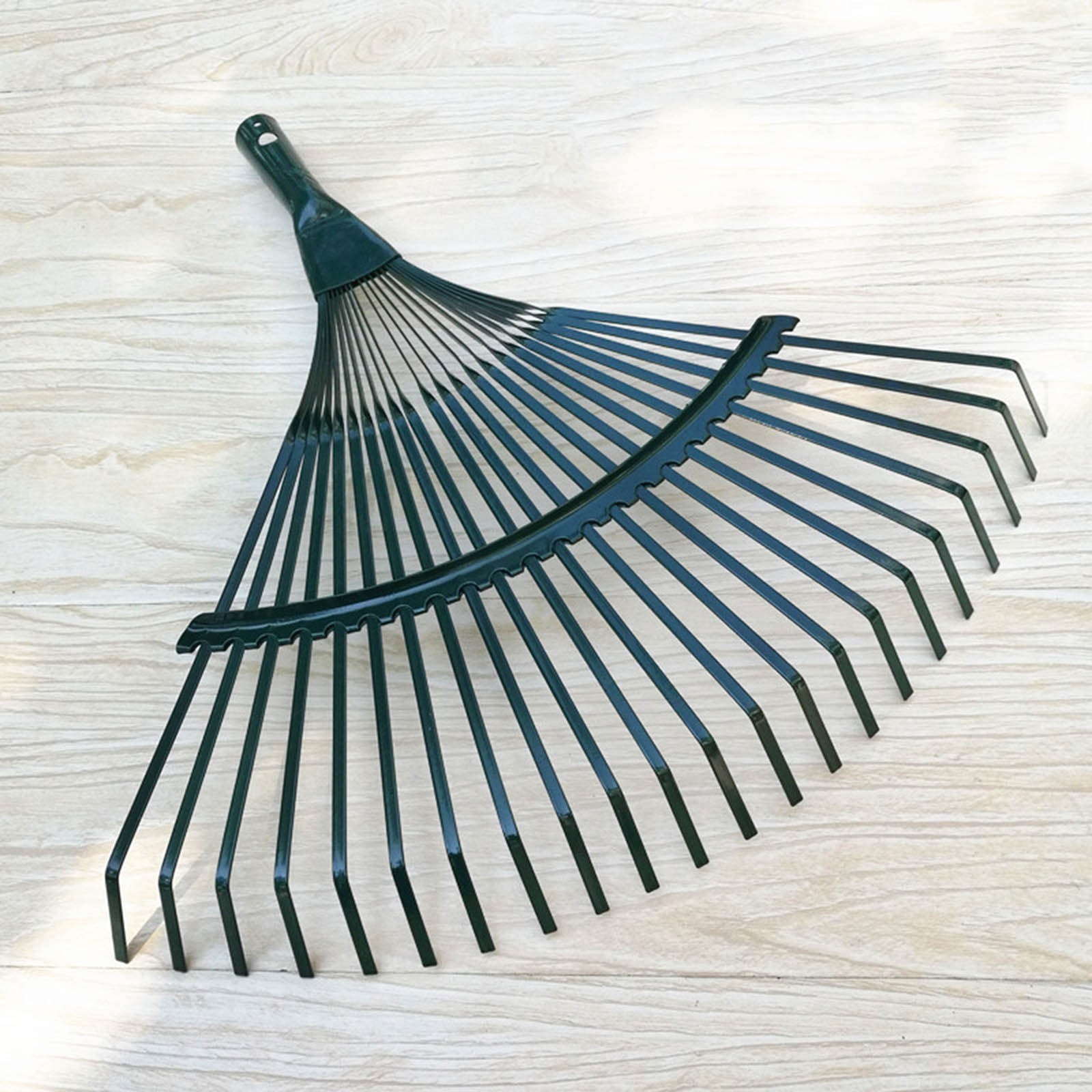 Eqslft Adjustable Garden Rakes Metal Rakes for Yard 22-Teeth Leaf Set Hand,Leaf Rake, Garden Rake, Garden Tool(1PC)