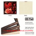 thumbnail image 4 of 2D Flat, 1pc Heart-Shaped Acrylic Decorative Plate - Rustic Buffalo Plaid Polka Dot Hearts with Rose Decor, 8x8 Inch Door Hanger Love Sign Suitable for Door, Wall, Home Window - Valentine's Day Gi, 4 of 9