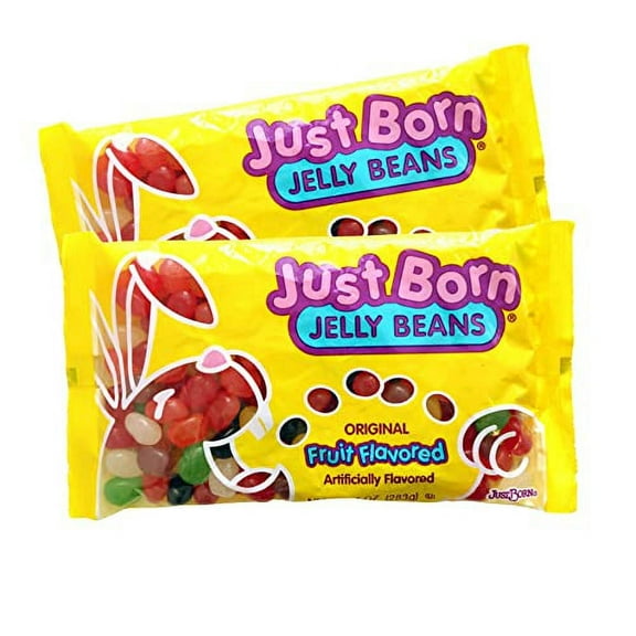 Just Born Jelly Beans, Original Fruit Flavor Easter Candy, 10 oz Bag (Pack of 2)