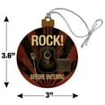 thumbnail image 6 of Rock Before Entering and Roll Music Guitar Wood Christmas Tree Holiday Ornament, 6 of 7