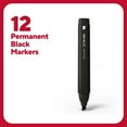 thumbnail image 2 of Staples TRU RED Tank Permanent Markers Chisel Tip Blk Dozen TR54532, 2 of 8