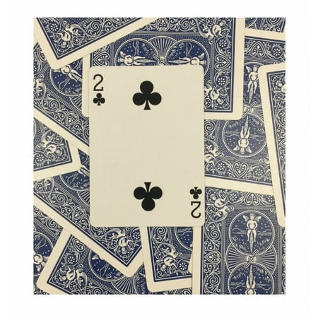 2 Blue Deck - Rock Ridge One Way Forcing Deck for Magic Tricks, Blue Bicycle 2 of Clubs
