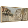 thumbnail image 4 of IDEA4WALL Extra Large Framed Canvas Print Wall Art Venetian Canal Scene Illustrations Antique Unique Architecture Wall Decorative Oversized Artwork Relax/Calm for Living Room - 60"x30", 4 of 5