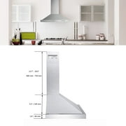 Wall Mount Range Hood 30 inch Stainless Steel Stove Vent Hood with 3 Speed Kitchen Exhaust Fan