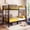 Twin over Twin(Black), variant on uiowio Twin over Twin Metal Bunk Bed Converts to 2 Separate Beds, Space-Saving Bunk Bed Frame with Storage,Twin Bunk Bed with Built-in Ladder & Safety Guardrail, Black