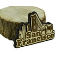 thumbnail image 3 of San Francisco Wood Engraved Wooden Fridge Magnet Souvenir Gift, 3 of 4