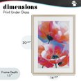 thumbnail image 4 of Stupell Industries Contemporary Poppies in Soft Light Birch Framed Print Under Glass, 14 x 20, by Chromatic Storm Studio, 4 of 8