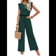 thumbnail image 2 of para Mujer, Verano 2025, Mangas con Volantes, Cuello Cuadrado, con Cordón y Bolsillos, Verde L, 2 of 10