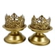 thumbnail image 2 of 2x Portavelas Portavelas, Candelabro de metal Decorativo Elegante Candelabro Candelabro, para centros de mesa Decoración de bodas Áurea 10.3cmx15cm, 2 of 9