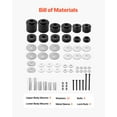 thumbnail image 3 of VEVOR Body Mount Bushing Kit Compatible with 1980-1998 Ford F150 F250 F350 62 PCS, 3 of 9