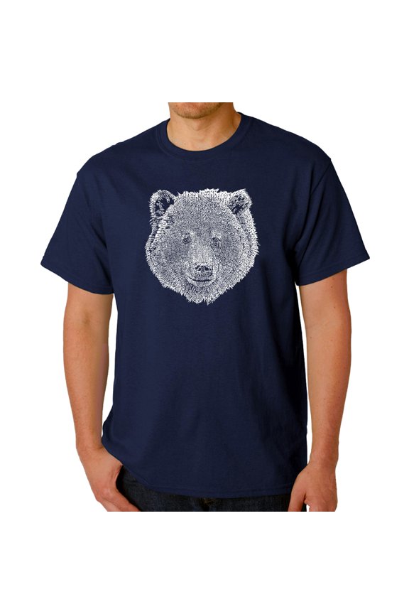 Men's Word Art T-shirt - Bear Face