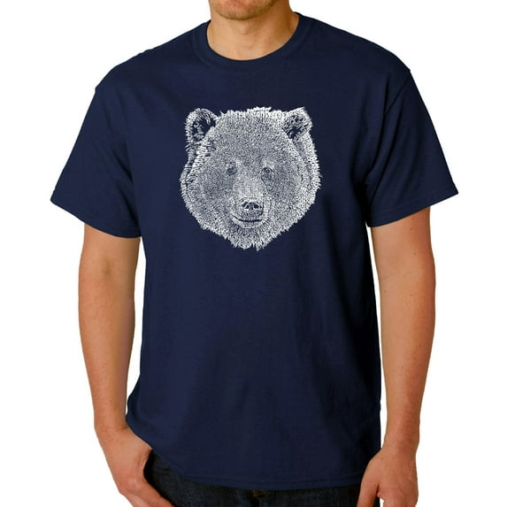 Men's Word Art T-shirt - Bear Face