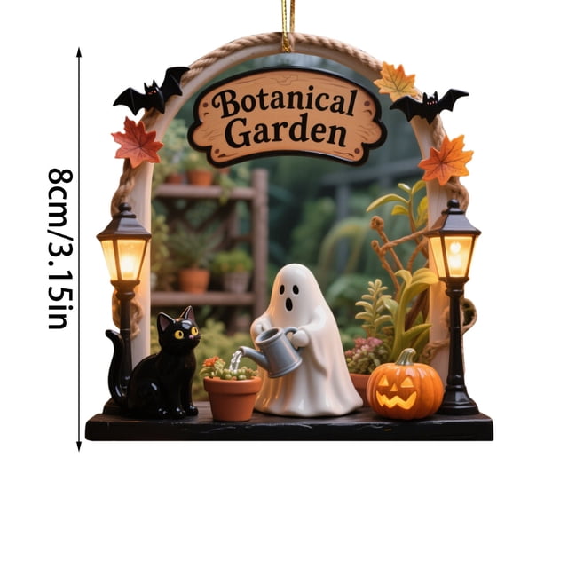 Decoraciones de Halloween Aterradoras Decoraciones Colgantes Espeluznantes, Adornos Lindos de la Escena Fantasma Linternas Decoraciones de Halloween para el Hogar
