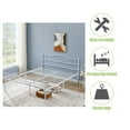 thumbnail image 6 of VECELO Full Size Metal Platform Bed Frame with Headboard and Footboard, Heavy Duty Mattress Foundation with Steel Slats Support, No Box Spring Needed, White, 6 of 6