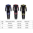 thumbnail image 4 of Yuarrent Buen regalo Trajes de buceo para niños Super elasticidad y amplia aplicación Trajes de baño para niños Buceo Traje de baño amarillo dorado ocho, 4 of 6