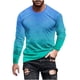 thumbnail image 2 of Blusas y camisas de manga larga con cuello redondo para hombre, blusas casuales de cuello redondo y manga larga, camisetas estampadas, blusas para hombre, 2 of 5