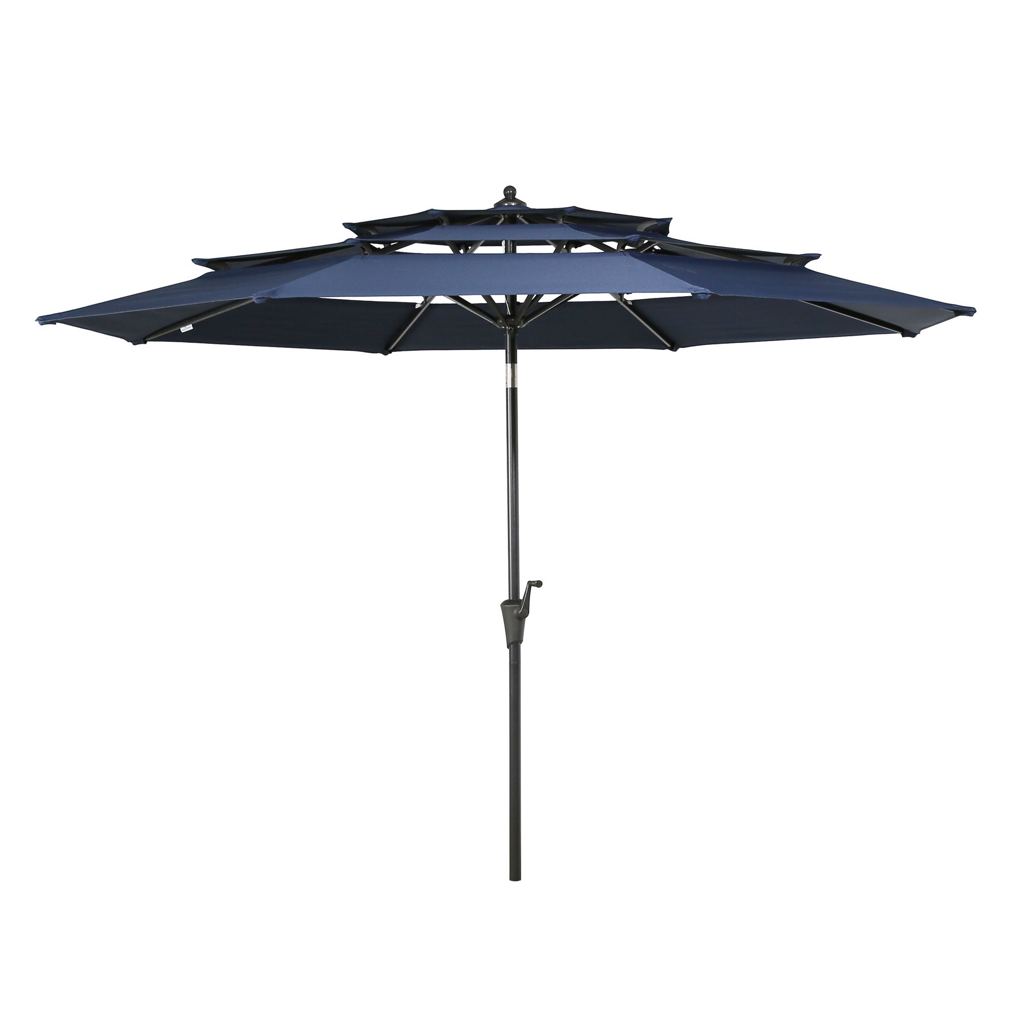 Ulax Furniture Patio 10Ft Patio 3 Tiers Vented Market Umbrella Outdoor