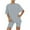 Solid Gray, variant on 2 Piece Pink Outfit for Women Summer Casual Homewear Suit Simple Lounge Set 2 Piece