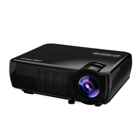Abdtech LCD Portable Projector Home Theater With 2600 Luminous Efficiency Support HD 1080P Video-Max 200