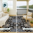thumbnail image 4 of Addison Rugs Chantille Indoor/Outdoor Traditional Global Black Machine Washable Rectangle Rug, 10' x 14', 4 of 8