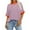 002* Pink, variant on bnaln Womens Summer Tops Casual Crewneck Short Sleeve Sweatshirt Striped Color Block Trendy Pullover Loose Fit T Shirts Blouse Baggy Jumpers Fall Dressy Tshirts Going Out Tops