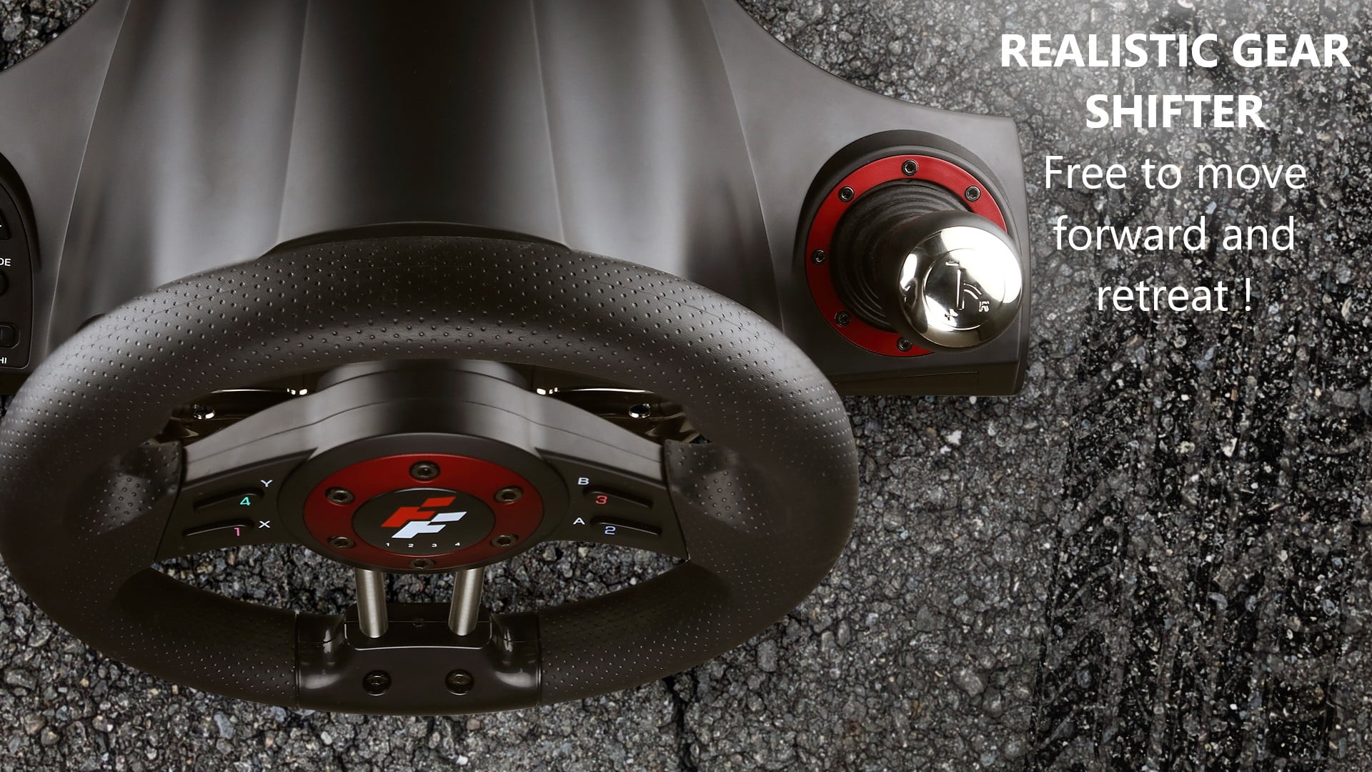 Flashfire 4-in-1 Force Racing Wheel Set - Compatible with Windows PC, PS4 & Xbox One and XBOX Series x/s.