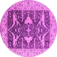 thumbnail image 1 of Ahgly Company Indoor Round Oriental Pink Industrial Area Rugs, 3' Round, 1 of 4