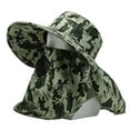 thumbnail image 5 of Sun Hat Full Face Sunshade Wide Brim Anti UV Sunburn Sun Summer Outdoor Hiking Fishing Tea Picking Hat Man Supply, 5 of 7