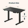 thumbnail image 3 of Small Adjustable Stand Up Desk for Children,One-Piece Standing Desk 31.5 x 19.7 Inch, Home Office Desk Computer Workstation, Black, 3 of 7