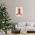 thumbnail image 2 of Stupell Industries Red Jolly Christmas Doorway Graphic Art Gray Framed Art Print Wall Art, Design by Victoria Barnes, 2 of 7