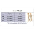 thumbnail image 2 of Chaussettes de Sport Décontractées Solides pour Femmes Chaussettes de Mollet Bas de Compression Élastiques, 2 of 3