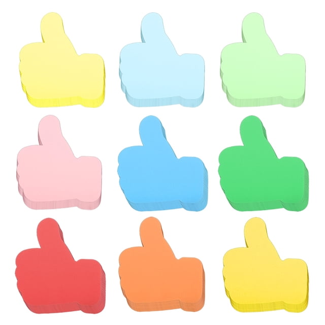 108 Pcs Colorful Thumbs Up Paper Cutouts, Bulletin Board Cutouts Decor