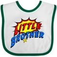 thumbnail image 3 of Inktastic Little Brother Superhero Boys Baby Bib, 3 of 4