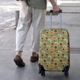 thumbnail image 3 of Green Sunflower Bee Pattern Luggage Cover Fashion Suitcase Cover Baggage Covers Fit 25-28 Inch Luggage (Go Travel), 3 of 5