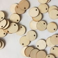 thumbnail image 6 of YIHONGMU 50pcs Round Wooden Discs with Holes for DIY Crafts (2cm), 6 of 6