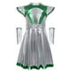 thumbnail image 4 of Vestido de cuello redondo y manga corta para niña, vestido de extraterrestre, vestido de chica espacial, vestido de baile metálico, diadema, vestidos de astronauta espacial, disfraz de carnaval, vesti, 4 of 4