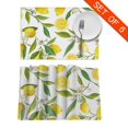 thumbnail image 3 of CDLYDCA Set de Sets de Table pour Table à Manger avec Motif Floral Citron 6 Fruits dans Accessoires de Cuisine, 3 of 6