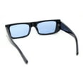 thumbnail image 4 of Womens Mod Square Rectangle Subtle Cat Eye Plastic Retro Sunglasses Black - Blue, 4 of 4