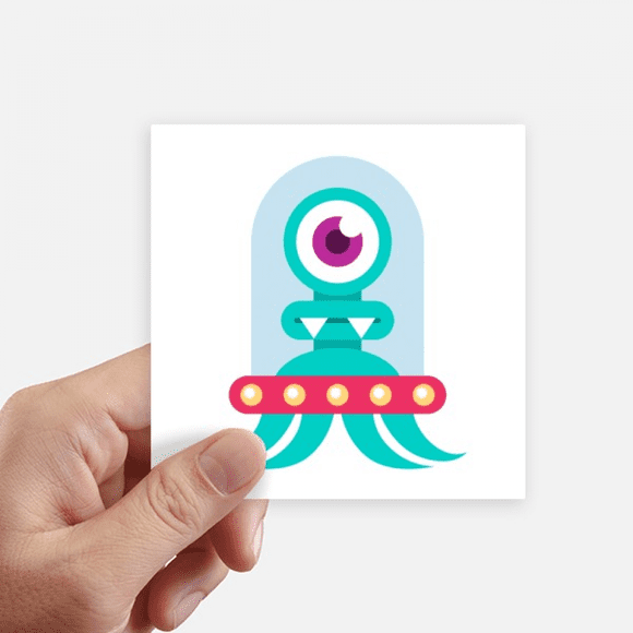 Universe Alien Monster Cyclops Sticker Square Waterproof Stickers Wallpaper Car Decal