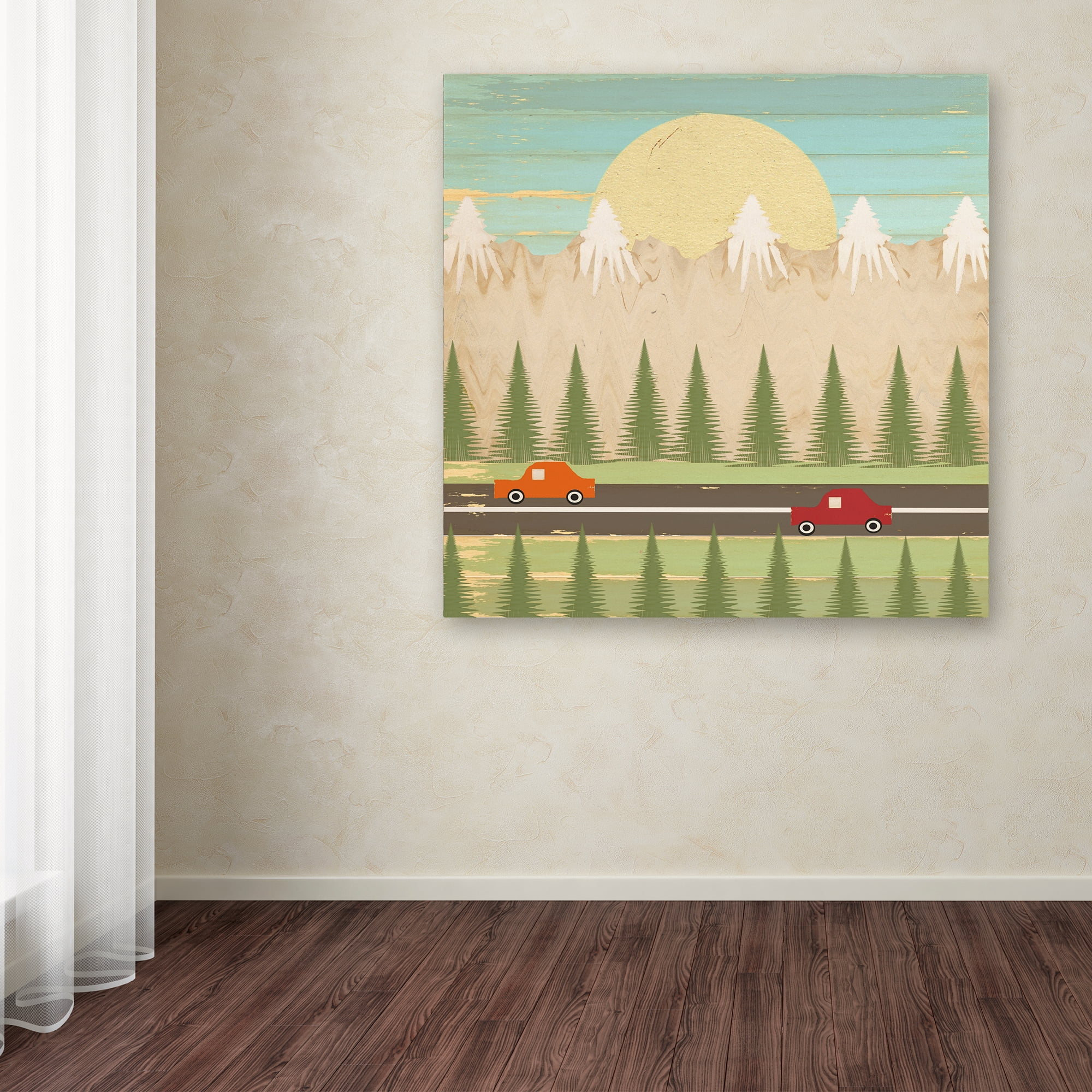 Trademark Fine Art 'The Highway' Canvas Art by Tammy Kushnir
