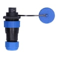 thumbnail image 4 of Waterproof Connector Square 4 Holes IP68 Aviation Power Socket 250V 45A for Cable Wire LP282 Pin, 4 of 10