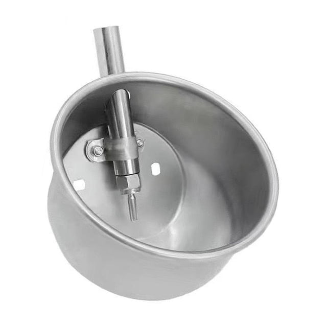 Bebedero automático para cerdos, bebedero de acero inoxidable, suministros para equipos, agua para cerdos 22 cm de diámetro