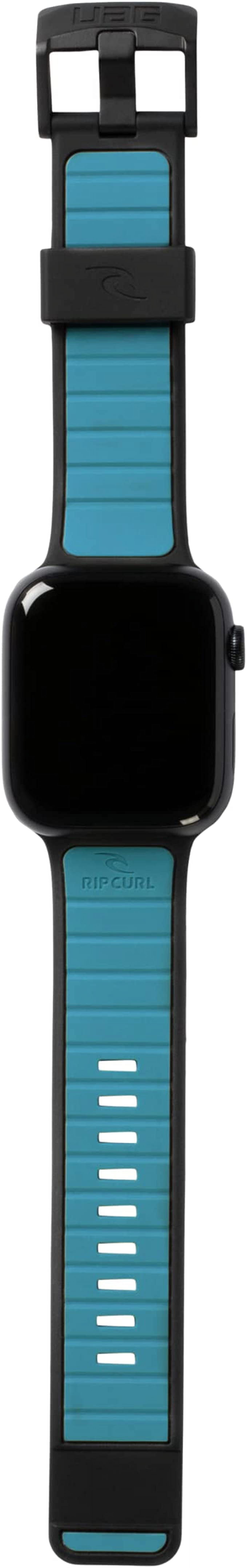 RIP CURL x UAG Compatible with Apple Watch Band 49 45 44 42mm for iWatch Series Ultra 2 9 Ultra SE2 1 8 SE Torquay Black Turquoise Soft Touch