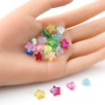 thumbnail image 3 of 100Pcs 2 Styles Transparent Acrylic Beads for Name Bracelets & Jewelry Making AB Color Heart & Star Mixed Color 8~10x8~10x3mm Hole: 1~1.5mm, 3 of 6