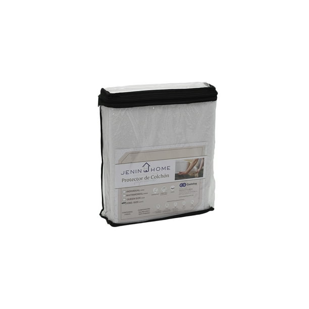 Protector de Colchón de Toalla JENIN HOME Impermeable King Size Blanco