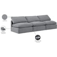 thumbnail image 2 of Meridian Furniture Indulge 105" Contemporary Velvet Modular Sofa in Gray, 2 of 8