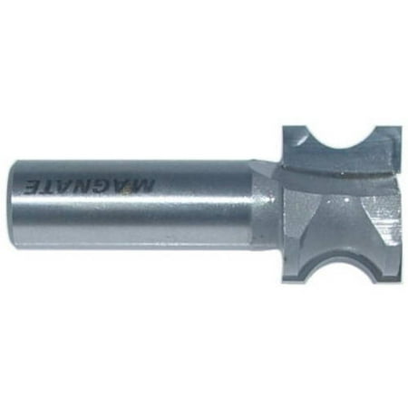 

Magnate 1302 Finger Nail Router Bit — 3/8 Bead Height; 1/8 Cutting Depth; 1/2 Shank Diameter; 7/8 Overall Diameter; 1-1/2 Shank Length