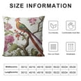 thumbnail image 5 of ONETECH  Pink Flower Bird Pillow Covers,Chinoiserie Pillow Covers Decorative Pillow Covers for Couch Living Room Bed Sofa,Farmhouse Pillow Covers, 5 of 5