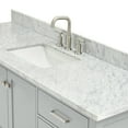 thumbnail image 6 of Ariel Cambridge 67 Inch Single Rectangle Sink Vanity With Carrara White Marble Countertop With 0.75 Edge In Grey, 6 of 10