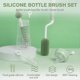 thumbnail image 5 of pc Light Green Silicone Baby Bottle Brush, 3 in 1 Baby Bottle Cleaning Brush, Baby Bottle Brush, 5 of 5